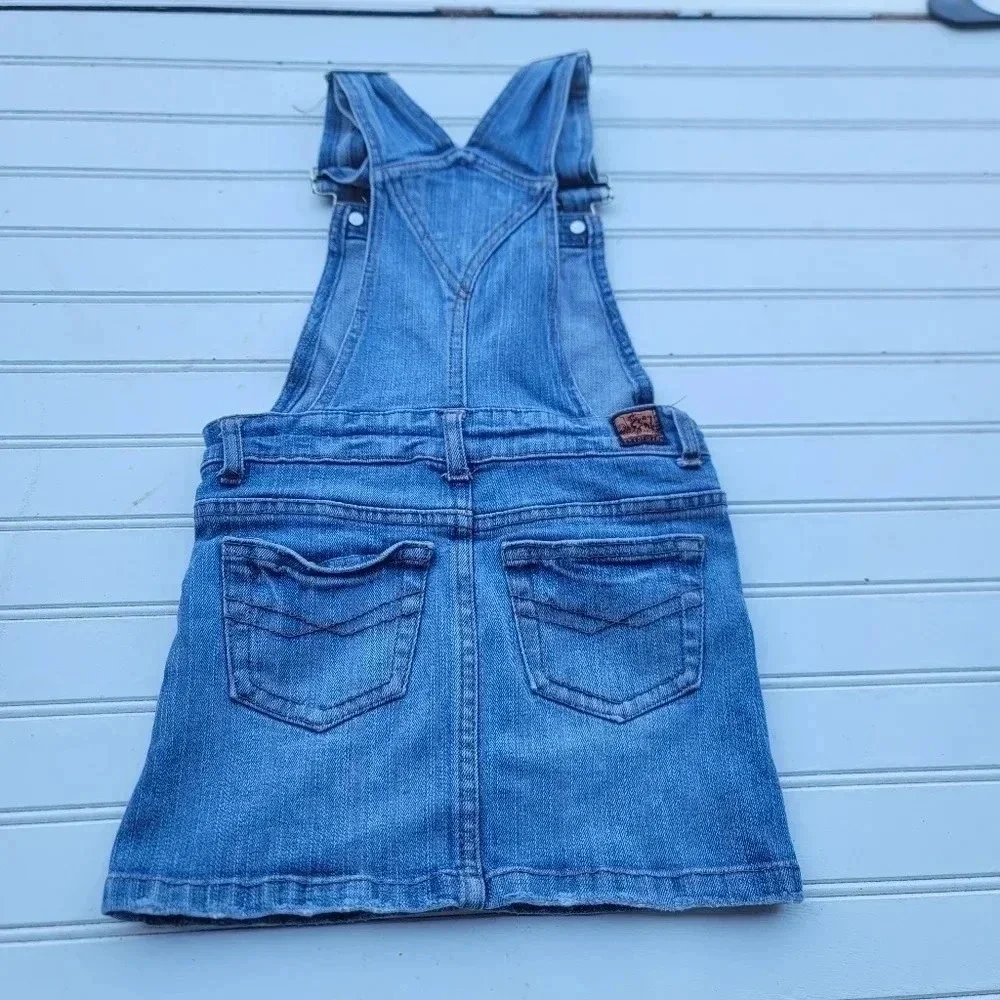 Jalate Denim Dress Jumper Overall Jeans Adjustable Blue Sz 5